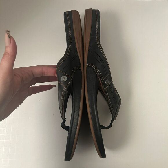 Reef Sandals Men's 12 Cushion Lux Leather Thong Flip Flops - Picture 3 of 6